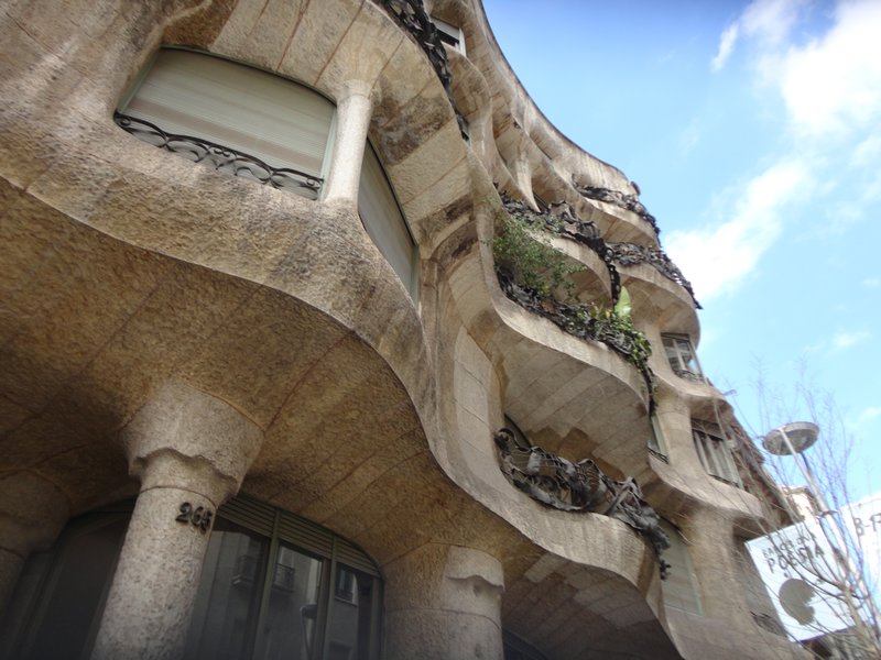 The 'Casa Mila', designed by the same architect who built the Sagrada Familia