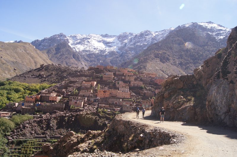 This is what the whole walk up Mt Toubkal was like...