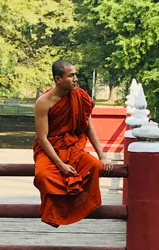 Buddhist at Royal Palace, Mandalay