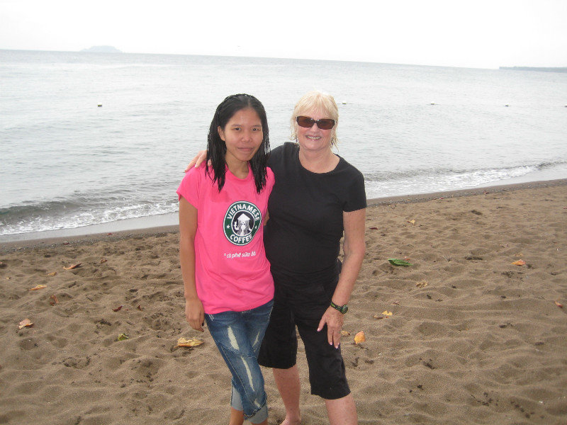 With Michele at Darun Beach
