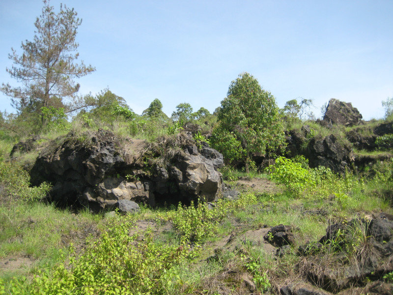 Lava from last erruption of Mt Agung