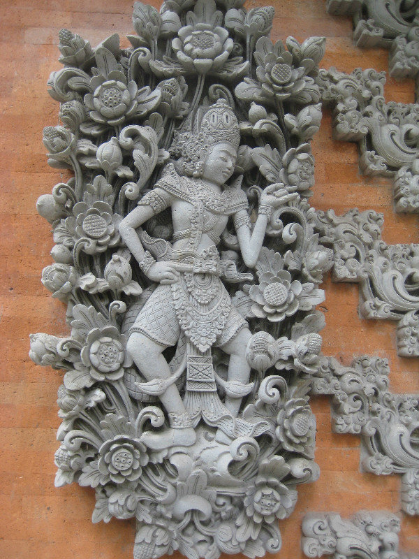 Cement carvings on museum building
