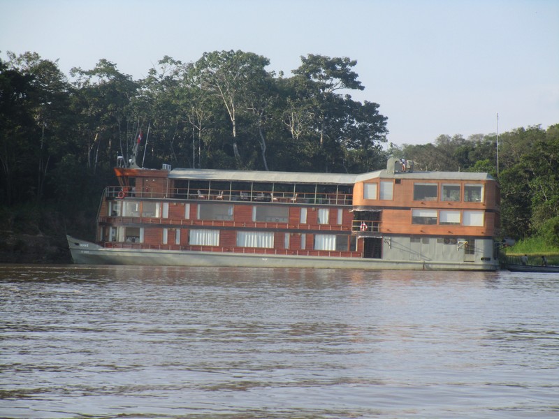 We traveled the Amazon on this boat, the DELPHIN II