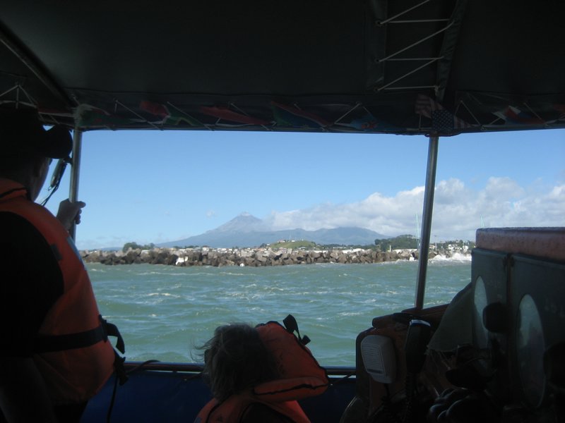 Mount Taranaki from the life boat
