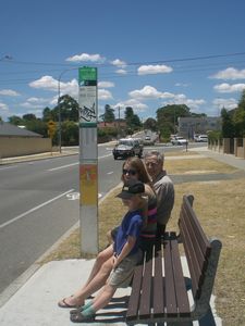 Catching the bus to Perth