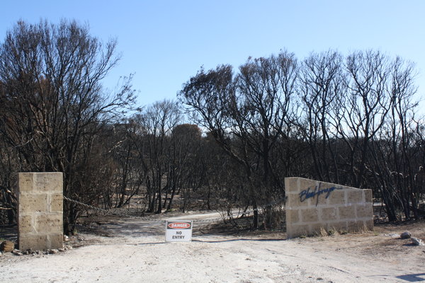 Margaret River bush fire damage