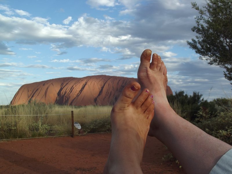 Red feet at the red centre