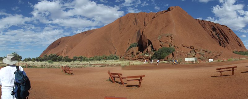 At base of walk up to summit of Uluru