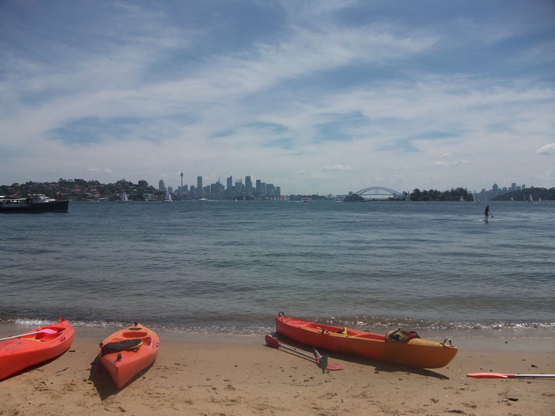 Rest spot, Sydney Harbour kayak