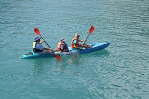 Sarah & Adam & Ellen kayaking Ang Thong