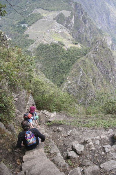 Discesa a Machu Picchu