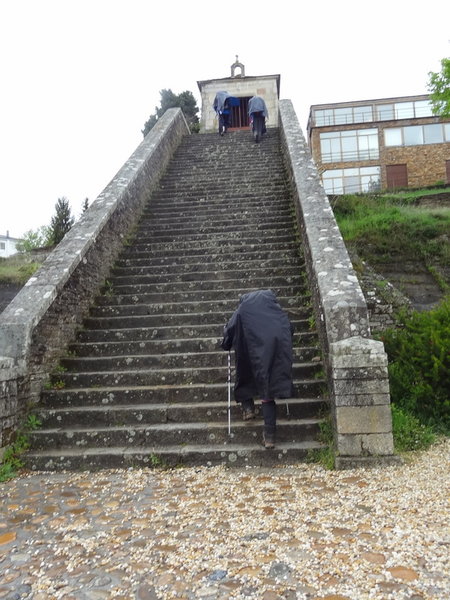 then up the stairs at the end of the walk ....then we decide to do another eight k's 