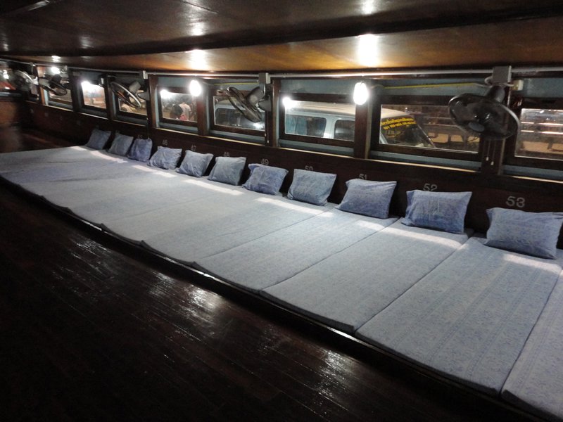 Beds on sleeper boat