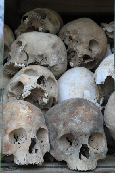 Skulls of those who died