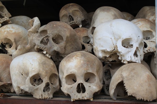 Skulls of those who died