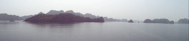 Panorama of Halong Bay