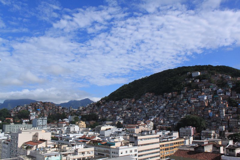 Rooftop View of Favela near Copacabana
