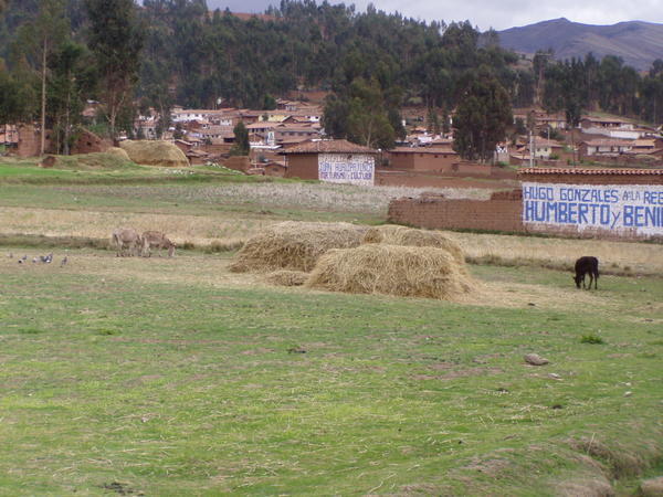 Huse på landet mellem Abancay og Cusco