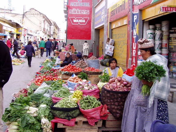 Marked i La Paz' gader