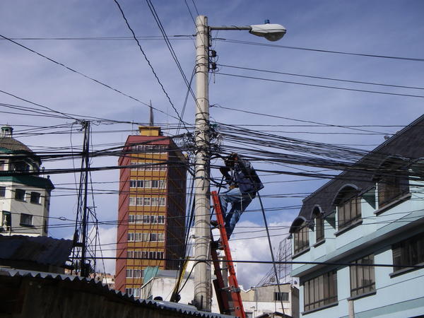 Elektrikeren på overarbejde i La Paz