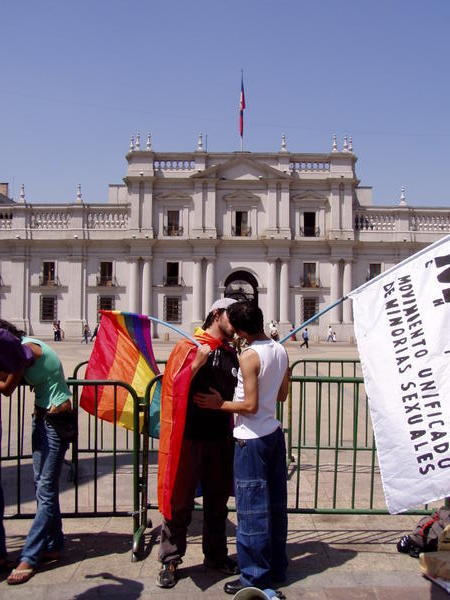 Demonstration foran præsidentpaladset