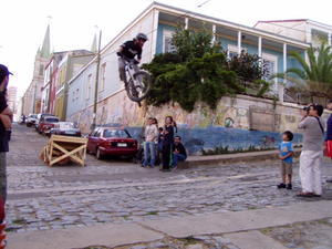 Cykelløb i Valparaisos stejle gader.