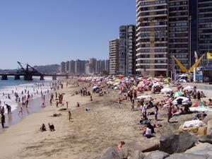 Stranden i Viña del Mar