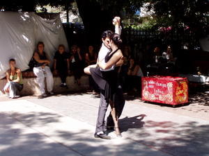 Tango på markedet i San Telmo