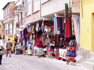 Tekstilbutiker i La Paz