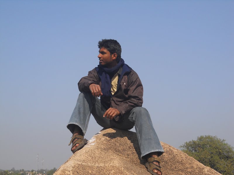 Dgiri on a rock
