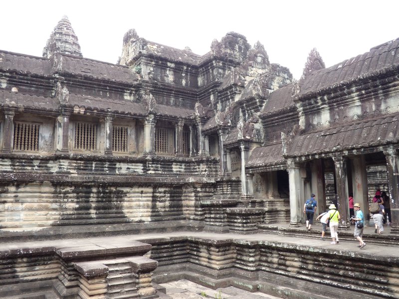 Inside Angkor Wat temple