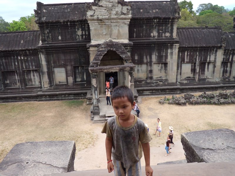 Boy in the temple