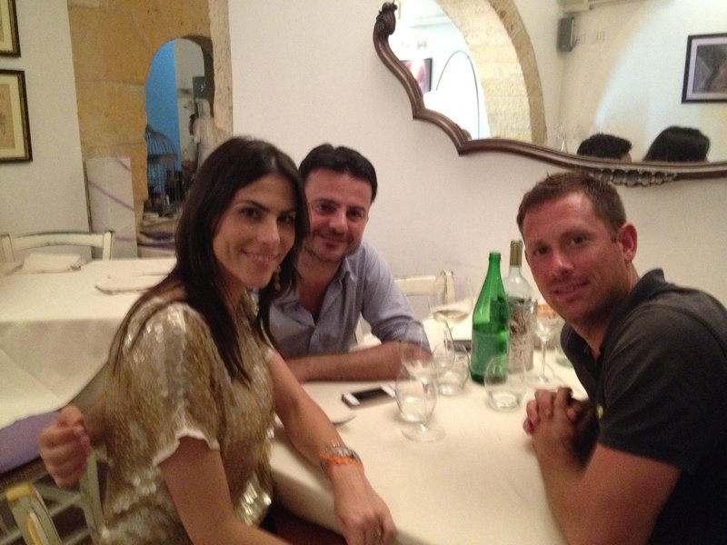 Dinner with Tonio and Tiziana
