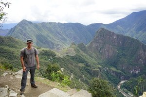 High view over Machu Picchu