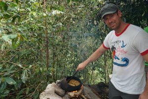 Making Coffee on the Inka Trail
