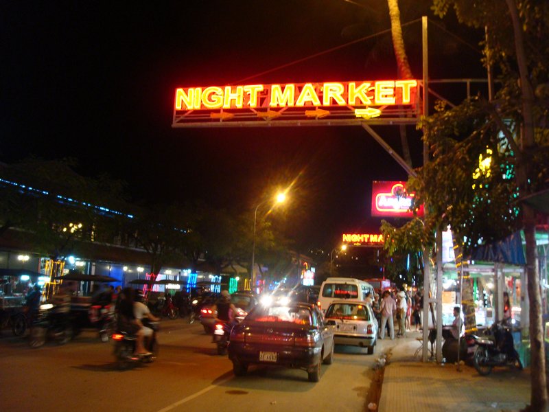 Night scene in Siem Reap