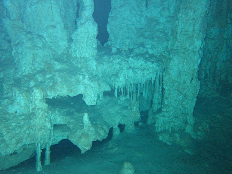 beautiful stalagmites and stalagtites