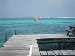 view from tackle box, Ambergris caye