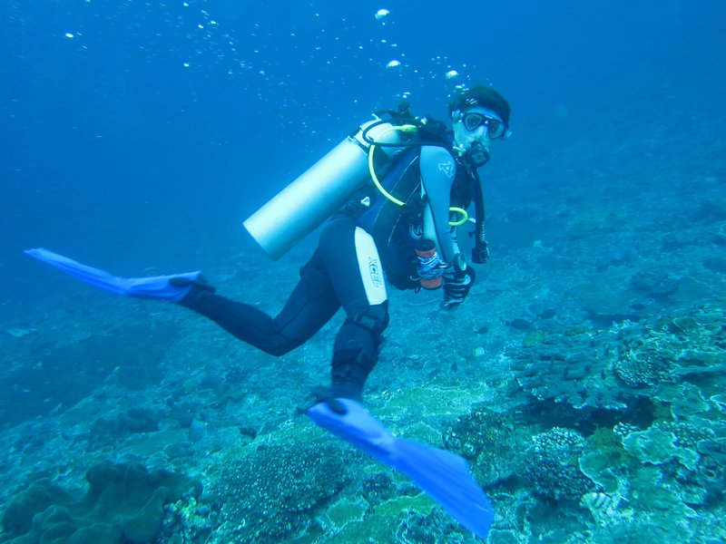 Evy, my diveguide, divebuddy and friend