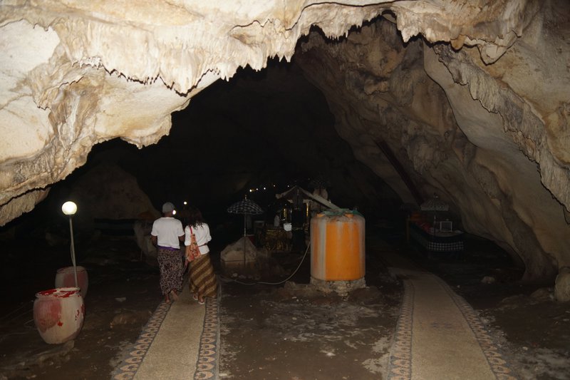 Inside the bat cave temple, Pura Goa Giri Putri 