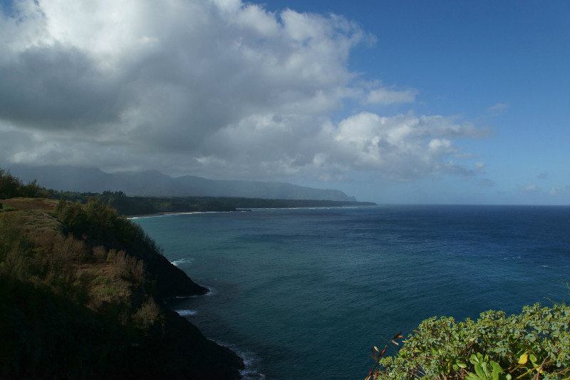 View towards Kauapea and Anini beach