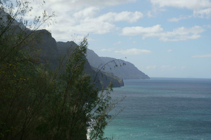 View along the Na Pali coast