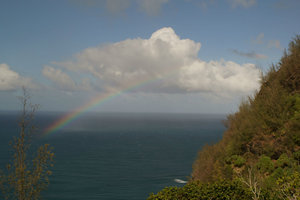 Rainbow on the Kalalau trail