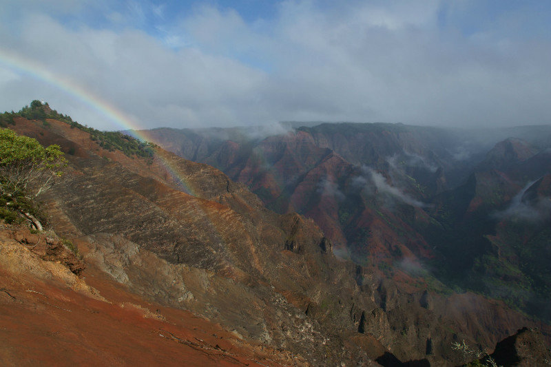Waimea Canyon Lookout - Rainbow
