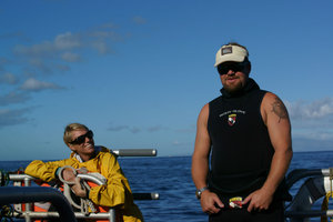 AJ and Seth, our diveguides