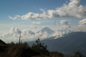 Volcanoes near Lago Atitlan