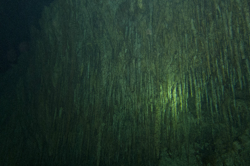 Stalagtites in Cenote Chac Mool