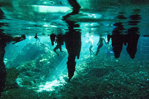 Snorkeling in Gran Cenote