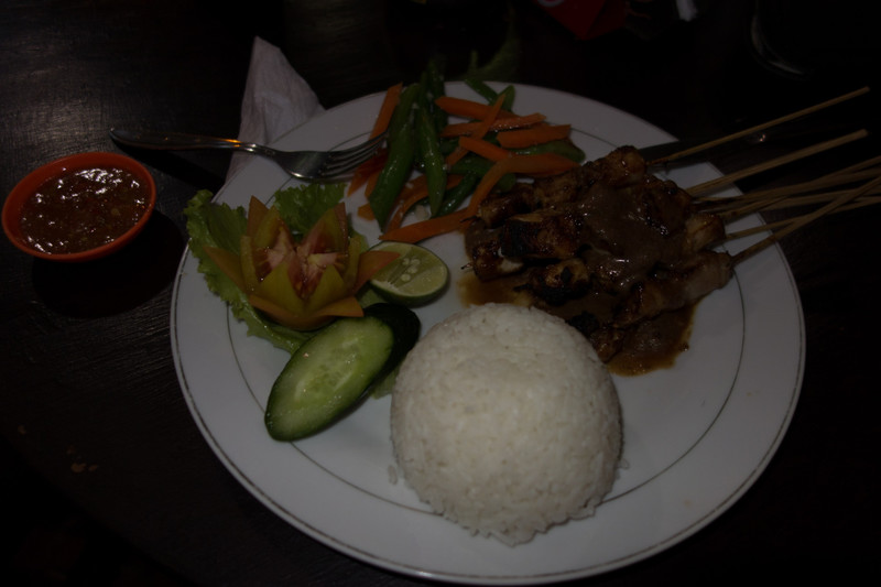 nice dinner in Padang Bai