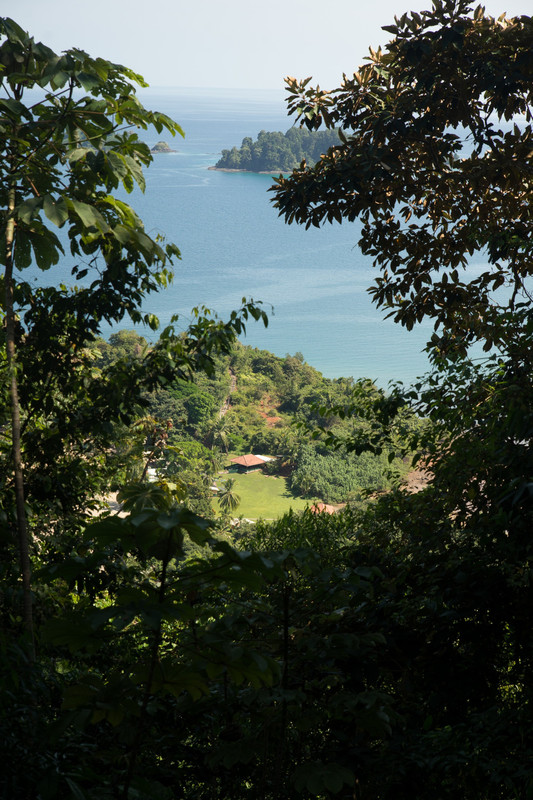 View on the Ranger camp on Coiba Island